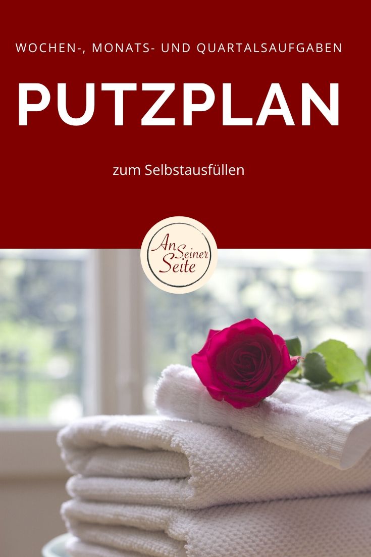 Putzplan #putzplan #zielgerichtet leben #anseinerseitekönigstochter I anseinerseite.de
